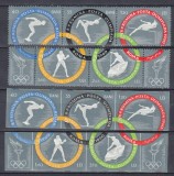 1960 LP 494 LP 494 a JOCURILE OLIMPICE ROMA I DANTELAT+ NEDANTELAT SERII MNH, Nestampilat