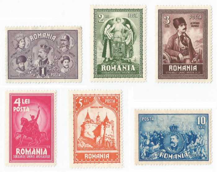 **Romania, LP 82/1929, 10 ani de la Unirea Transilvaniei, MNH/NG