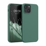 Cumpara ieftin Husa pentru Apple iPhone 13 Mini, Silicon, Verde, 55931.166, kwmobile, Carcasa