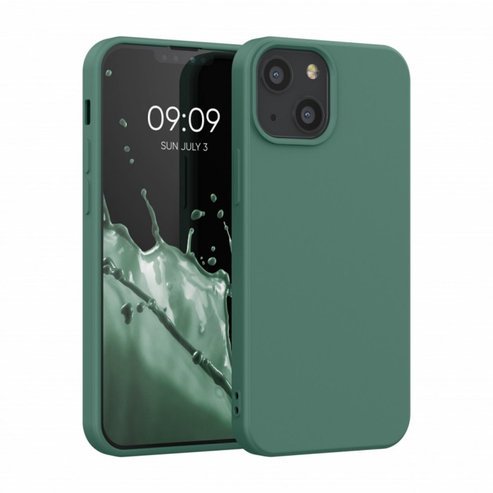 Husa pentru Apple iPhone 13 Mini, Silicon, Verde, 55931.166, kwmobile