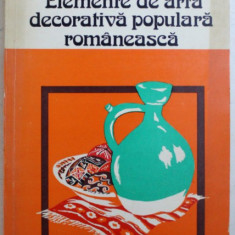 ELEMENTE DE ARTA DECORATIVA POPULARA ROMANEASCA - DECORAREA OUALOR - MESTESUG SI ARTA de MARIA si NICOLAE ZAHACINSCHI , 1985 , DEDICATIE*