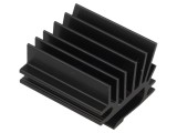 Radiator Extrudat cu Aripioare TO220 Negru 30mmx19.4mm