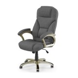 Scaun directorial MH Dante 2, mecanism multiblock, stofa, inaltime reglabila, cadru polipropilena, roti cauciucate, 136 kg, gri