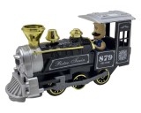 Locomotiva din metal tren clasic cu sunete si lumini, deschide usile 15cm