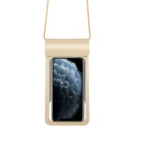 Husa subacvatica telefon waterproof and snowproof compatibila cu modelele apple iphone, pana la 6,9&acirc;, ipx8, 30m, gold