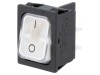 Comutator Rocker Alb ON-OFF 10A/250V LED IP40