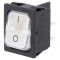Comutator Rocker Alb ON-OFF 10A/250V LED IP40