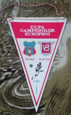 D9 - Fanion - fotbal - Steaua Bucuresti - Vejle BK - CCE - 2 octombrie 1985