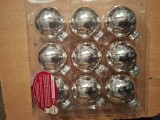 Set 9 globuri pom craciun