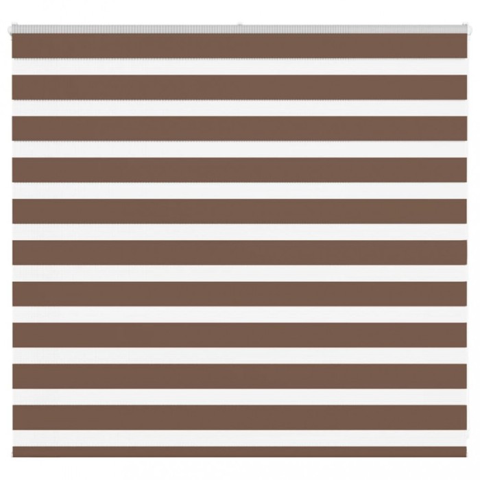 vidaXL Jaluzea tip zebra maro lățime țesătură 155,9 cm poliester