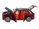 Macheta Rolls Royce Cullinan visiniu replica sunet, lumini, claxon, deschide tot