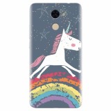 Husa silicon pentru Huawei Y7 Prime 2017, Unicorn Rainbow