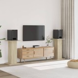 Set 2 Noptiere VidaXL Stejar Sonoma 30x30x80 cm Lemn prelucrat Maro