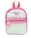 Rucsac cu paiete pentru fetite , Roz, 20x9x25 cm