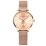 Ceas dama Hannah Martin Otel Quartz Analog Elegant Bratara reglabila Auriu Rose