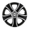 Set 4 capace roti Bis Gri-Negru R15 pentru gama auto Fiat