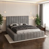 Pat Tapitat Rubin Gri Catifea Premium Expediere rapidă