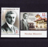RO 2018 LP 2217 &quot;Nicolae Minovici, 150 ani de la nastere &quot;, serie ,MNH