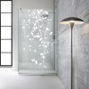 Paravan dus walk-in Aqua Roy INOX, model Dance alb, sticla 8 mm clara, securizata, anticalcar, 90x195 cm