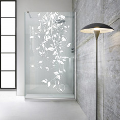 Paravan dus walk-in Aqua Roy INOX, model Dance alb, sticla 8 mm clara, securizata, anticalcar, 70x195 cm