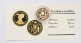 MONETARIA STATULUI - MEDALIE MIHAI VITEAZUL. PROOF . TOMBAC . INTRAREA IN ALBA IULIA . 1600-2000 .