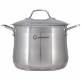 Oala inox cu capac Grunberg, 32 cm, 19.5 l, finisaje lucioase