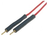 Cablul de conectare 2A 70VDC roșu cu izolație din silicon