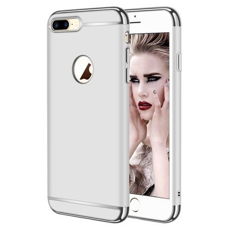 Husa telefon Apple Iphone 8 ofera protectie 3in1 Ultrasubtire Lux Silver Matte