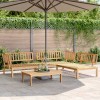 VidaXL Set canapea grădină din paleți, 4 piese, lemn masiv de acacia 3209310