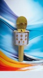 Microfon karaoke auriu cu bluetooth și boxă, Oem