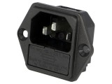 Conector Alimentare AC Soclu Tată 10A 250V