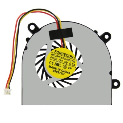 Cooler pentru laptop, Forcecon, DC 5V, 0.4 A, 3 pini, Argintiu/Negru foto