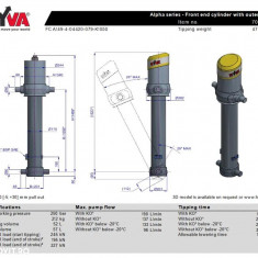 Cilindru basculare hyva 70525376 FC A149-4-04420-079-K1050