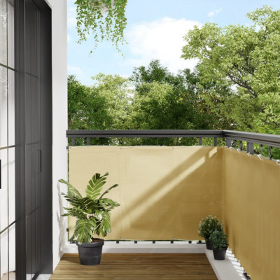 Paravan de balcon, nisipiu, 90x300 cm, 100% poliester oxford GartenMobel Dekor foto