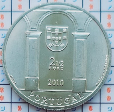 Portugalia 2&amp;frac12; Euro 2010 UNC - Palace Square, Lisbon - km 798 - A030 foto