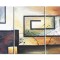 Set 3 tablouri abstract pictat manual, Fuziune, 150x80cm ulei pe panza