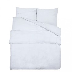 Set cu husa de pilota, alb, 200x220 cm, bumbac foto