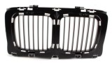 Grila radiator Bmw Seria 5 E34, 12.1987-1993, negru, fara rama, 51131973825, 201505