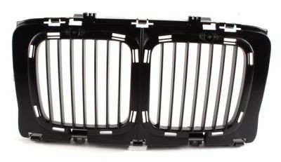 Grila radiator Bmw Seria 5 E34, 12.1987-1993, negru, fara rama, 51131973825, 201505 foto