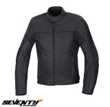 Geaca (jacheta) barbati pentru scuter - motocicleta piele Urban Seventy vara/iarna model SD-JL1 culoare: negru Negru S