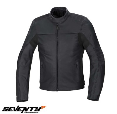 Geaca (jacheta) barbati pentru scuter - motocicleta piele Urban Seventy vara/iarna model SD-JL1 culoare: negru Negru M foto