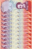 VENEZUELA lot 10 buc. X 5 bolivares 15 ianuarie 2018 UNC!!!
