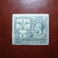 BRITISH HONDURAS 1921 EMISIUNE COMPLETA GEORGE V MNH