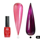 Ojă semipermanentă ochi de pisică Cherry Red Cat Eye Global Fashion, 8ml, 004