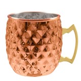 Becher Moscow Mule Diamond Cupru 550 ml - Design Diamant Elegant