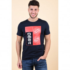 Tricou Jack&amp;amp;Jones Booster Crew Neck Bleumarin foto