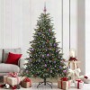 VidaXL Brad de Crăciun artificial Verde 210 cm PVC și metal și plastic 3395565