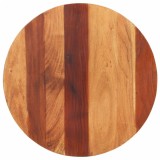 Blat masa rotund lemn masiv acacia 60cm, 25-27mm, maro vidaXL - Rustic, Cafenea, Restaurant, Hotel