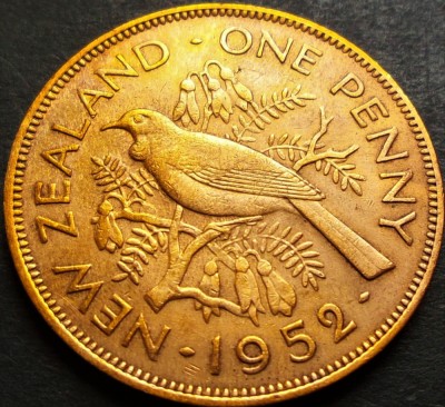 Moneda istorica 1 PENNY - NOUA ZEELANDA, anul 1952 *cod 859 = excelenta foto
