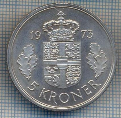 AX 1450 MONEDA- DANEMARKA - 5 KRONER -ANUL 1973 -STAREA CARE SE VEDE foto